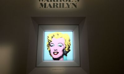 Obra Marilyn, de Warhol,  vendida por US$ 195 milhes em leilo