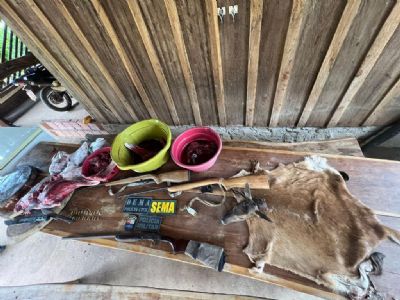 Dois homens so presos por caa ilegal de animais silvestres em Cuiab
