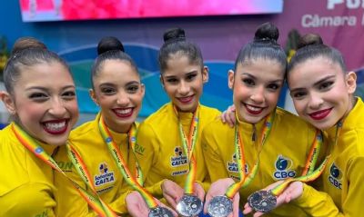 Brasileiras levam prata em etapa da Copa do Mundo de Ginstica Rtmica