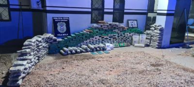Polcia apreende quase 370 tabletes de droga em Vila Bela
