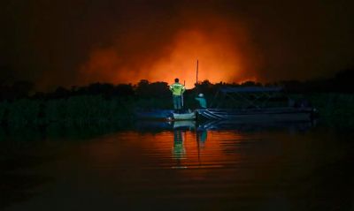 Combate s queimadas no Pantanal ter reforo nesta quinta