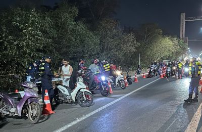 Operao Lei Seca termina com 97 motociclistas multados em Vrzea Grande