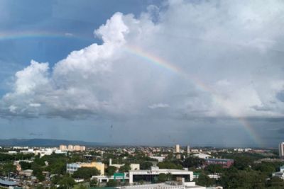 Sbado ser de sol e domingo de chuva com grande chance de formao de arco-ris em MT