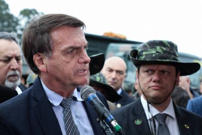 Cocozinho petrificado de ndio barra licenciamento de obras, diz Bolsonaro