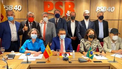 PSB anuncia que ficar fora de federao com PT, PCdoB e PV